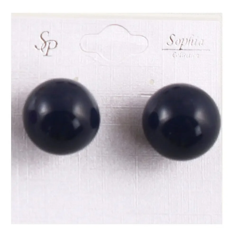 Vintage 1980s Plastic Ball Earrings 3/4